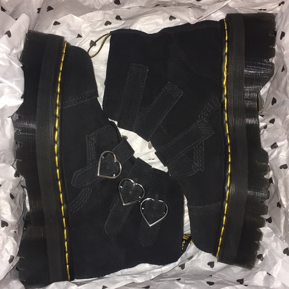 lazy oaf dr martens buckle boot